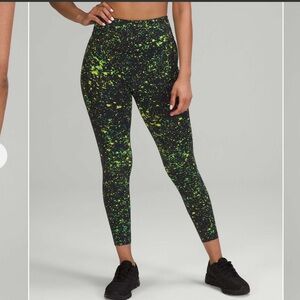Lululemon Base Pace 25” High Rise Leggings Sparks Fly Multi 8